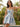 Tank Crystal Bodice Lace Up Mini Ball Gown Homecoming Dress in Blue Floral
