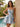 Tank Crystal Bodice Lace Up Mini Ball Gown Homecoming Dress in Blue Floral
