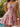 Tank Crystal Bodice Lace Up Mini Ball Gown Homecoming Dress in Pink Floral