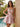 Tank Crystal Bodice Lace Up Mini Ball Gown Homecoming Dress in Blush Pink Floral