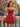 Sweetheart Neck Sparkly Beading Illusion Bodice Mini Hoco Bubble Dress in Red