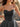Sweetheart Neck Sparkly Beading Illusion Bodice Mini Hoco Bubble Dress in Black