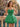 Sweetheart Neck Sparkly Beading Illusion Bodice Mini Hoco Bubble Dress in Emerald Green