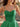 Sweetheart Neck Sparkly Beading Illusion Bodice Mini Hoco Bubble Dress in Emerald Green