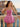Sweetheart Neck Sparkly Beading Illusion Bodice Mini Hoco Bubble Dress in Hot Pink