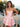Strapless Bodice Ruffle Tiered Ball Gown Mini Homecoming Dress in Pink