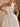 Strapless Polka Dot Midi Ball Gown Prom Dress in White