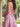 Sweetheart Neck Bodice Lace Up Midi A-Line Prom Dress in Pink Floral