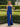 Pleated One Shoulder Sheath Prom Dress - Royal Blue