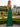 Pleated One Shoulder Sheath Prom Dress - Emerald Green