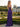 Pleated One Shoulder Sheath Prom Dress - Purple