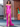 One Shoulder Mermaid Prom Dress With Waist Drop-Hot Pink