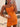 Leaf Lace Embroidery Halter Mini Prom Dress-Orange