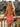 Sparkly Cut Front 3D Rose Halter Mini Prom Dress in Orange