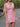 Hot Fix Deep V-Neck Sheath Mini Prom Dress - Pink