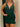 Hot Fix Deep V-Neck Sheath Mini Prom Dress - Emerald Green