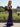Deep V Neck Boned Mermaid Prom Dress With Slit - Purple