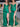 Deep V Neck Boned Mermaid Prom Dress With Slit-Emerald Green