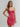 Crystal Boned Bodice Deep V Neck Mini Prom Dress-Hot Pink