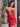 Beaded Crystal Deep V Neck Mini Prom Dress With Choker-Red