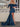 Off Shoulder Satin Bow Waist Drop Mini Prom Dress - Peacock Blue