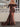 Off Shoulder Satin Bow Waist Drop Mini Prom Dress - Chocolate
