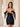 Off Shoulder Mini Prom Dress With Bows - Black