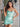 Sheer Bodice Boned Crystal Mini Prom Dress-Baby Blue