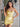Sheer Bodice Boned Crystal Mini Prom Dress-Yellow