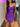 Scoop Satin Sheath Mini Prom Dress - Purple