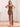 Waist Drop Pleated Boned Satin Mini Prom Dress - Rose Gold