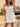Pleated Lace Embroidery Boned Mini Prom Dress-White