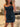 Pleated Lace Embroidery Boned Mini Prom Dress-Navy Blue