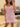 Pleated Lace Embroidery Boned Mini Prom Dress-Pink