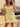 Pleated Lace Embroidery Boned Mini Prom Dress-Yellow