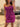Pleated Lace Embroidery Boned Mini Prom Dress-Fuchsia