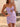 Cut Front Pleated Satin Mini Prom Dress - Lavender