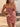 Cut Front Pleated Satin Mini Prom Dress - Watermelon Red