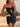Cut Front Pleated Satin Mini Prom Dress - Black