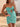 Cut Front Pleated Satin Mini Prom Dress - Turquoise
