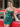 Hot Fix Cut Front Mini Sheath Prom Dress-Emerald Green