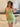 Cut Front Satin Mini Sheath Prom Dress - Olive Green