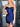 Bow Cut Front Boned Mini Prom Dress Sheath-Royal Blue
