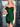 Bow Cut Front Boned Mini Prom Dress Sheath-Emerald Green