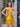 Crystal Boned Sheath Mini Prom Dress With Layered - Mustard Yellow