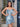 Crystal Boned Sheath Mini Prom Dress With Layered - Sky Blue