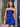 Hand Beading Bow Mini Sheath Prom Dress-Royal Blue