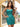 Crystal Sheath Mini Prom Dress With Pleated - Turquoise
