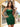Crystal Sheath Mini Prom Dress With Pleated - Emerald Green
