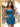 Crystal Sheath Mini Prom Dress With Pleated - Blue